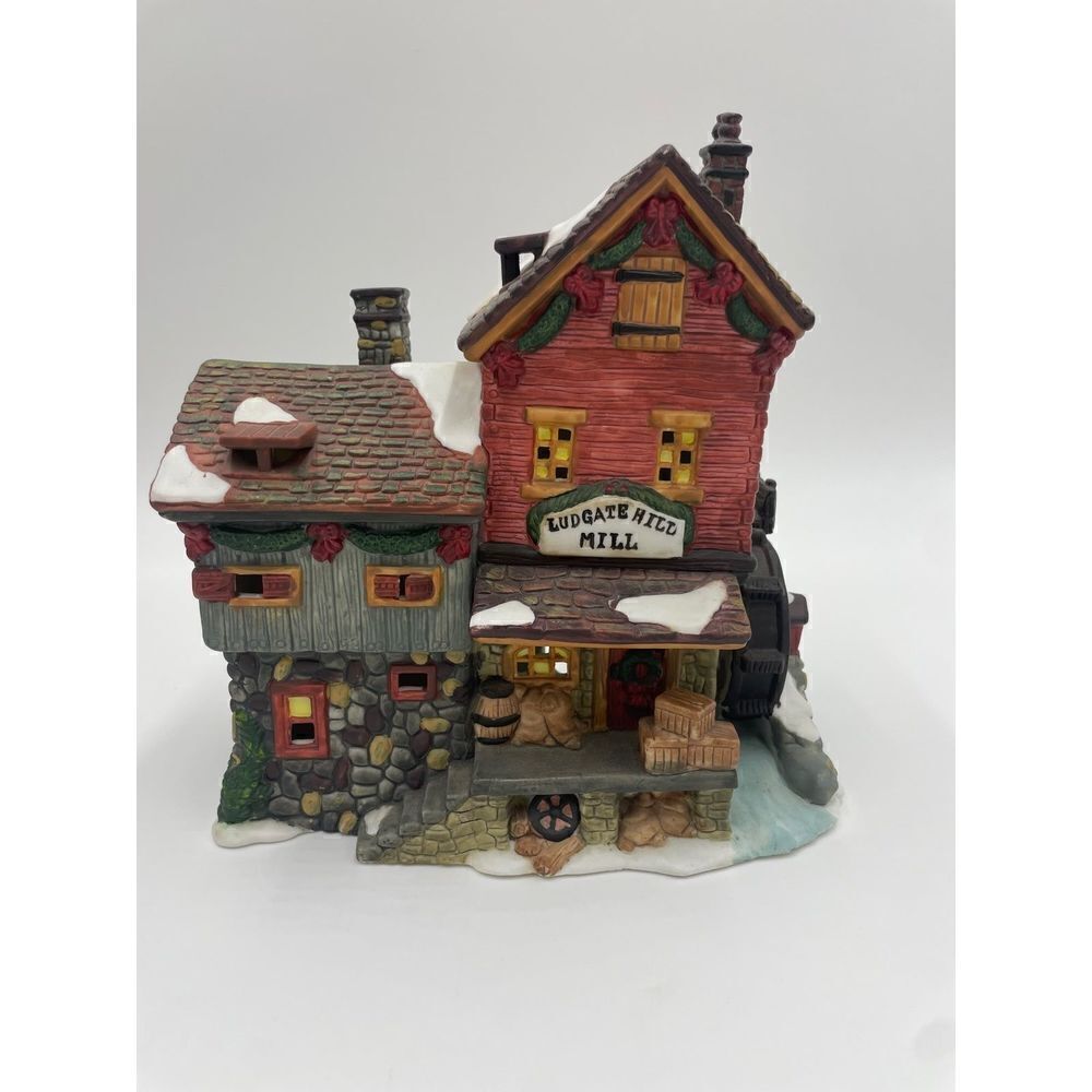 Vintage 2000 Santa’s Workbench Ludgate Hillmill Porcelain